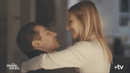 Cute Kiss Hugging Kiss GIF