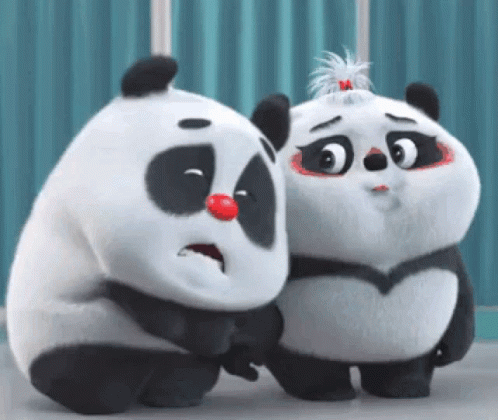 Cute Panda Im So Scared GIF