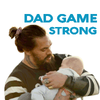 Dad Game Strong Aquaman Sticker