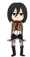 Dance Mikasa Ackerman Sticker