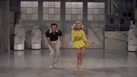 Dancing White Christmas GIF