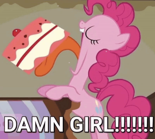 Danm Girl Eating Cake GIF