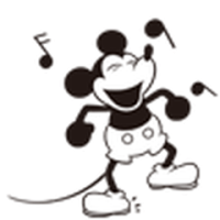 Danser Mickey Sticker