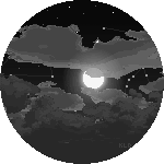 Dark Moon Sticker