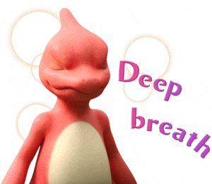 Deep Breath Charmeleon GIF