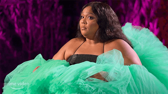 Deep Breathing Lizzo GIF