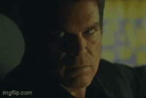 Dexter Morgan Death Stare GIF