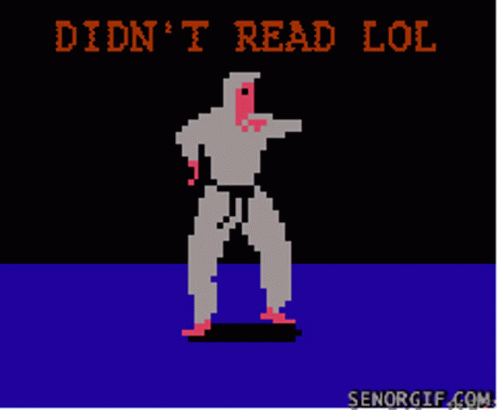 Didnt Read Lol GIF