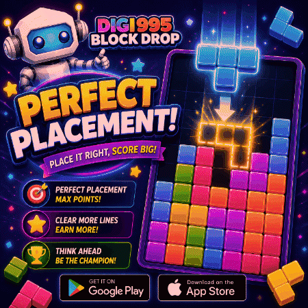 Digi 995 Block Drop Perfect Placement GIF