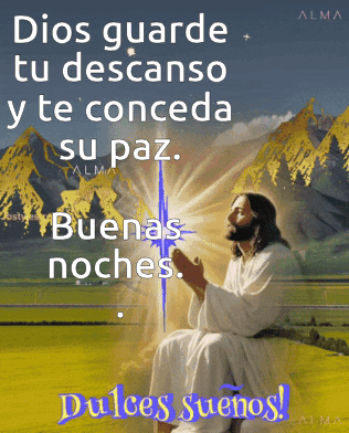 Dios Guarde Descanso Buenas Noches GIF