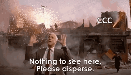 Disperse Lesley Nielsen GIF