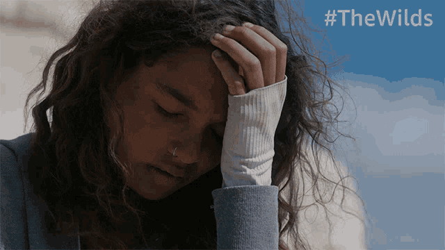 Distressed Nora Reid GIF