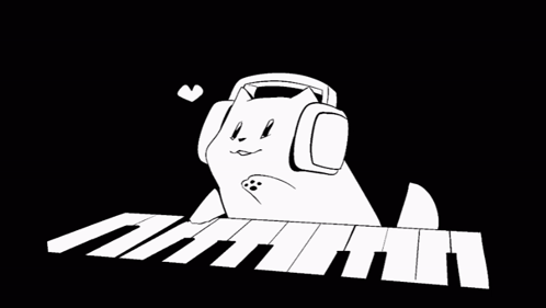 Dog Playing Piano GIF