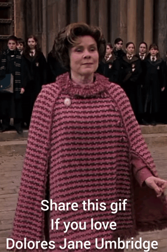 Dolores Jane Umbridge Harry Potter GIF