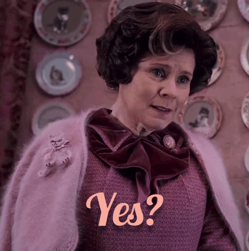 Dolores Umbridge Yes GIF