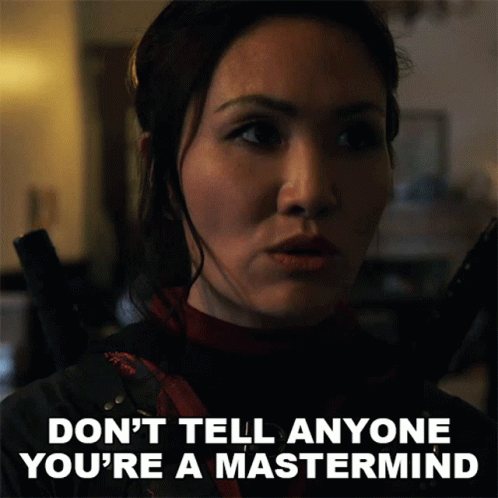 Dont Tell Anyone Youre A Mastermind Violet GIF