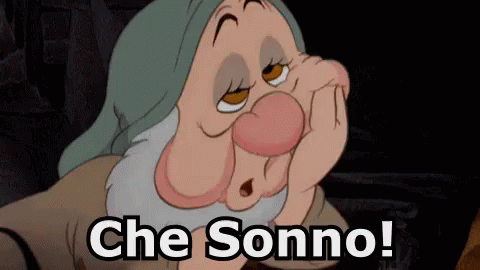 Dormiglione Sonno Dormire Sonnolenza Biancaneve E I Sette Nani GIF