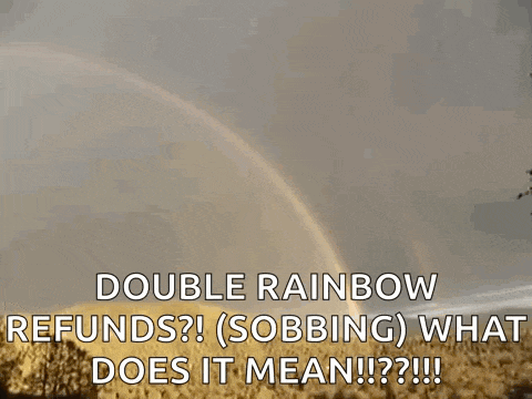 Double Rainbow GIF