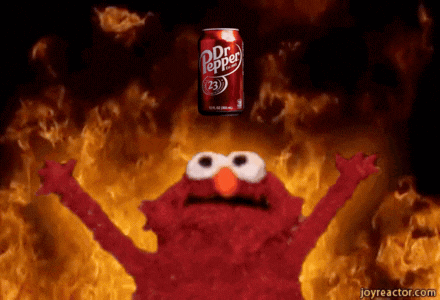 Dr Pepper Elmo GIF