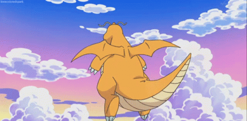 Dragonite Lookingback GIF