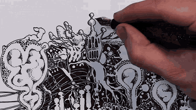 Drawing Spikes Peter Deligdisch GIF