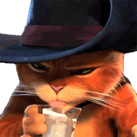 Drink Milk Puss Sticker