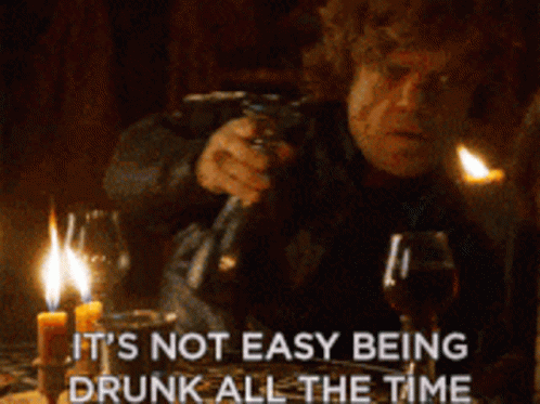 Drinking Its Not Easy Being Drunk All The Time GIF