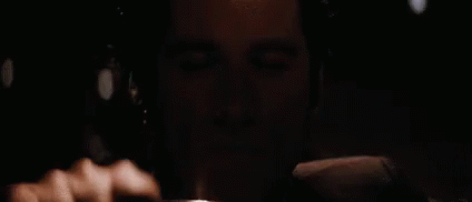 Driving Travolta GIF