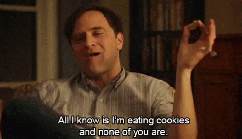 Drunk History All I Know Is Im Eating Cookies GIF