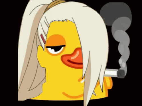 Duck Smoking Smoking Duck GIF
