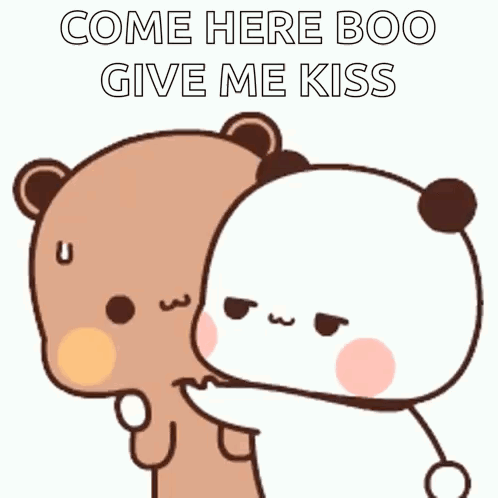 Dudu Scared Bubu Dudu Kiss GIF