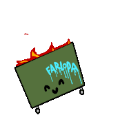 Dumpster Dumpster Fire Sticker