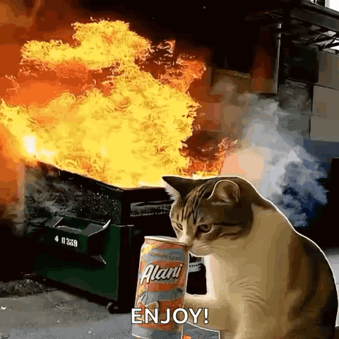 Dumpster Fire - Aurora Alani GIF
