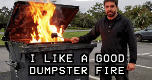 Dumpster Fire I Like A Good Dumpster Fire GIF