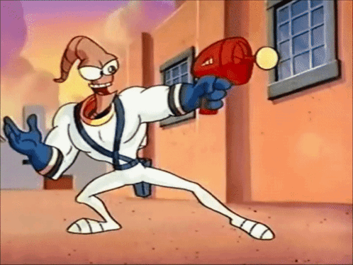Earthworm Jim Eat Dirt GIF