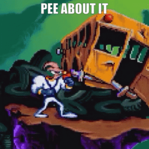 Earthworm Jim Pee GIF
