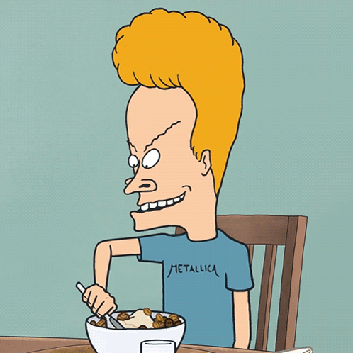 Eating Fast Beavis GIF