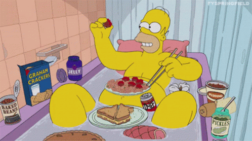 Eating Homer Simpsons GIF