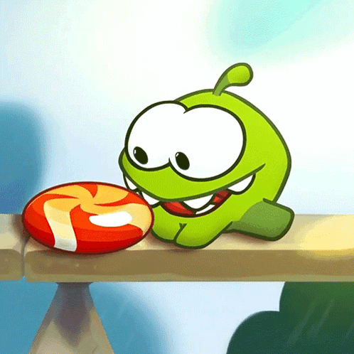 Eating Om Nom GIF