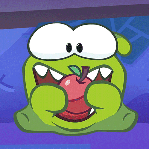 Eating Om Nom GIF