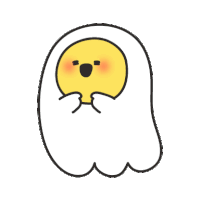 Egg Ghost Sticker