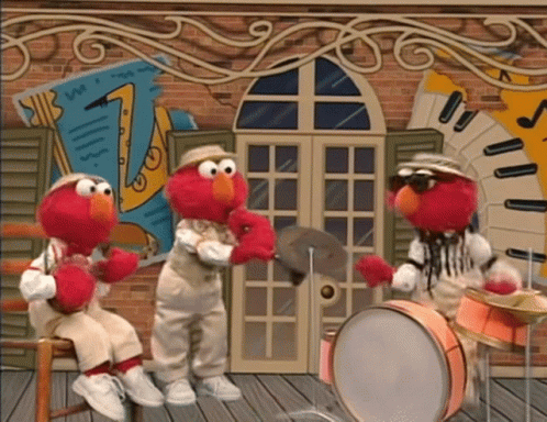 Elmo Jazz Band GIF