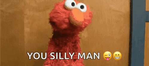 Elmo Shaking My Head GIF