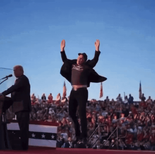Elon Musk Jumping GIF