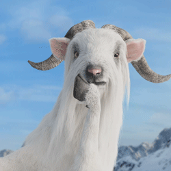 Embarrassed Paramaunt Plus Goat GIF