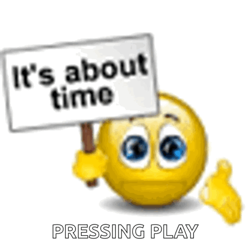 Emoji Its About Time GIF