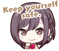 Ena Shinonome Ena Keep Yourself Safe Sticker