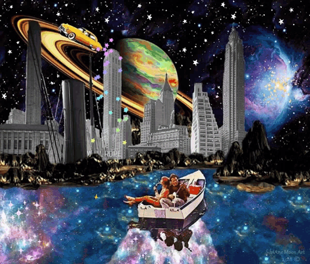 Enjoying The Night Silviane Moon GIF