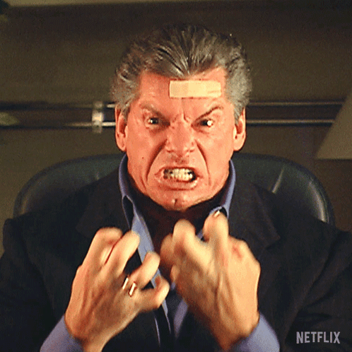 Enraged Vince Mcmahon GIF