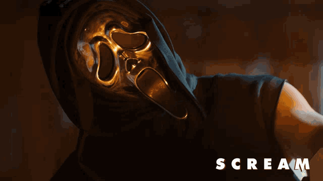 Entertained Ghostface GIF